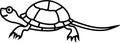 Cute cartoon hatchling coloring page